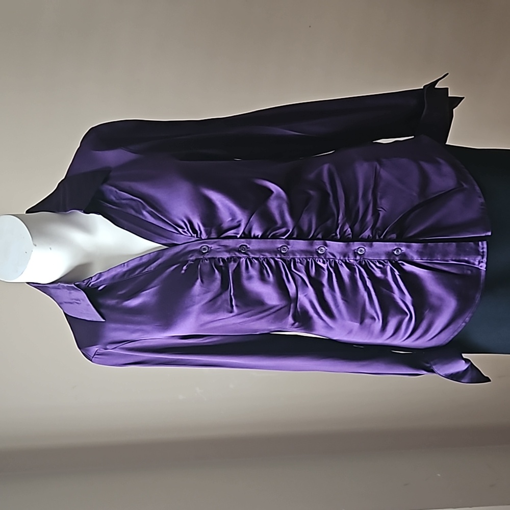 Royal Purple Silk Blouse